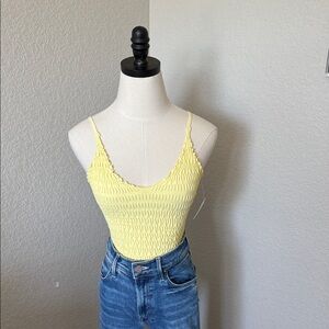 Free People Yellow Intimately Fitted Cami